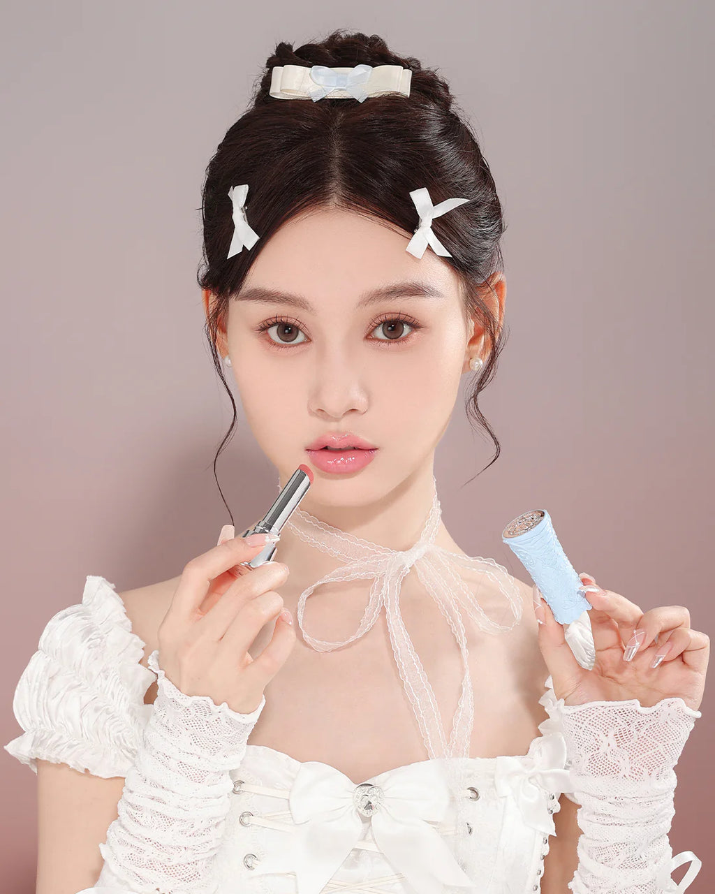 Swan Ballet Shine Lipstick – B04 Silver Moon