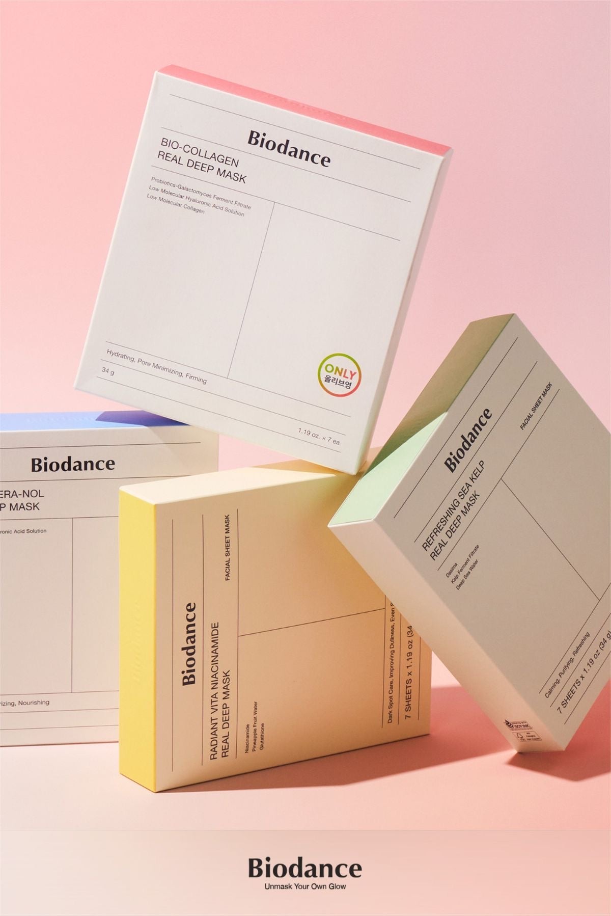 Biodance - Набір масок для обличчя - 16 шт (4 види по 4 маски)