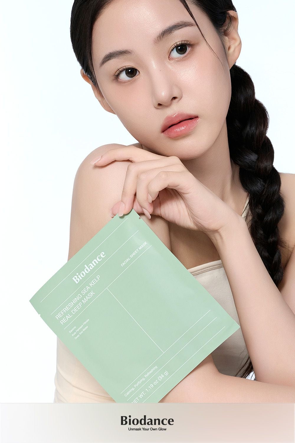 Biodance - Refreshing Sea Kelp Real Deep Mask - Заспокійлива гідрогелева маска для обличчя - 4х34g